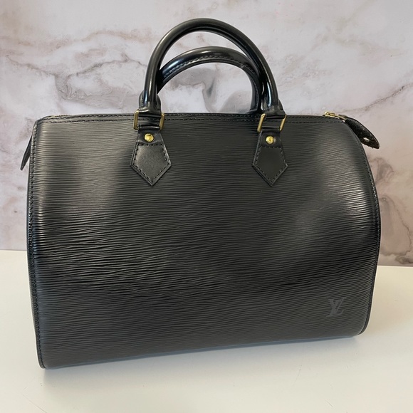 Louis Vuitton speedy 30 black epi - Picture 1 of 16